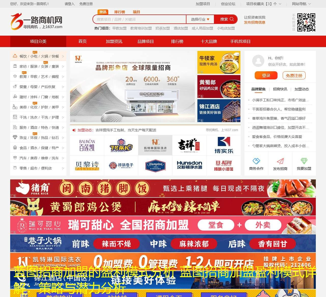 蓝图招商加盟的盈利模式分析 蓝图招商加盟盈利模式详解：策略与潜力分析